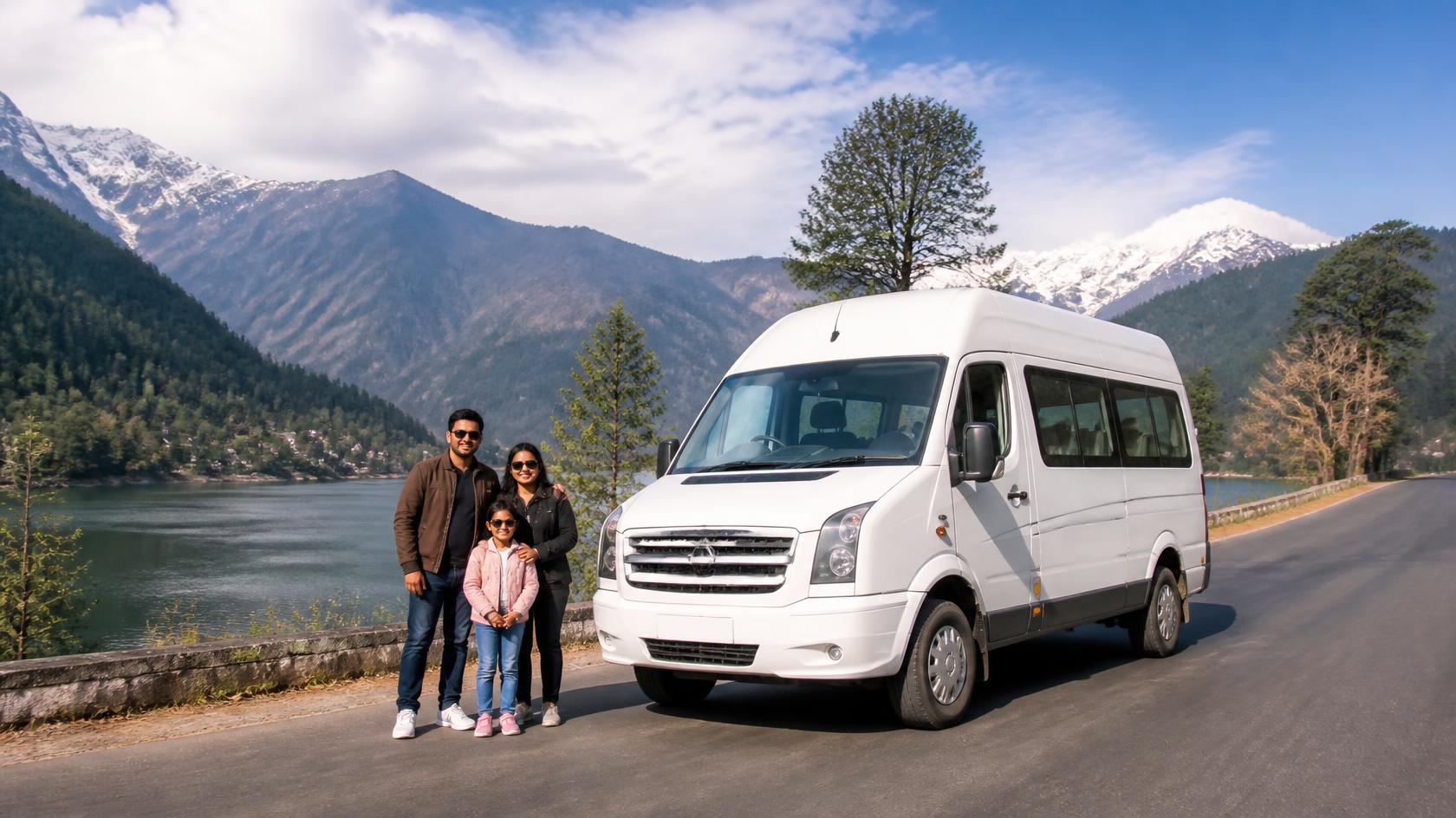Luxury Tempo Traveller on Rent in Delhi for family trips, group tours, weddings, corporate travel, and outstation journeys